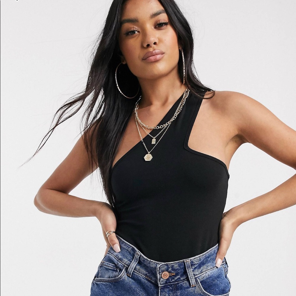ASOS DESIGN asymmetric bodysuit